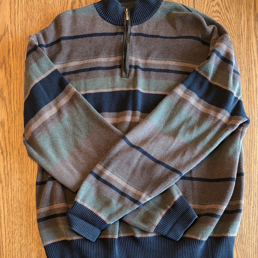 Alex Cannon Men's Sweater Brown Multicolor Size: XXL
